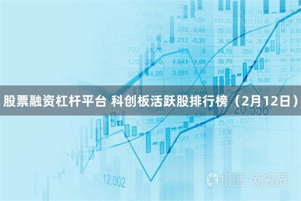 股票融资杠杆平台 科创板活跃股排行榜（2月12日）