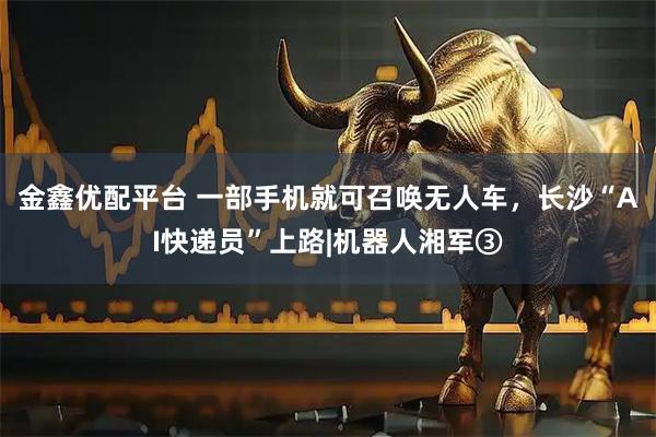 金鑫优配平台 一部手机就可召唤无人车，长沙“AI快递员”上路|机器人湘军③